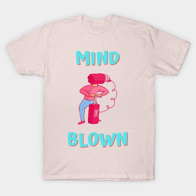 Mind Blown illustration T-Shirt by Lemon Squeezy design 